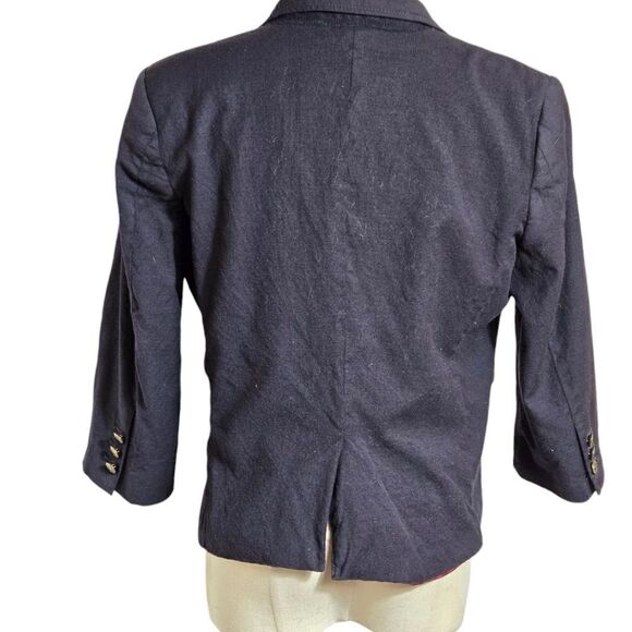 Abercrombie & Fitch Navy Blue Shrunken Blazer Jacket - Picture 3 of 7